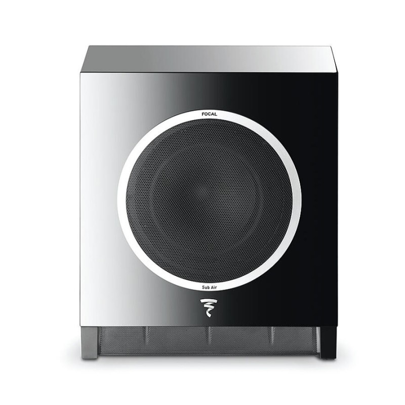 FOCAL Sub Air (Schwarz) Kabelloser Aktiv Subwoofer mit flacher Bauform (16 cm )
