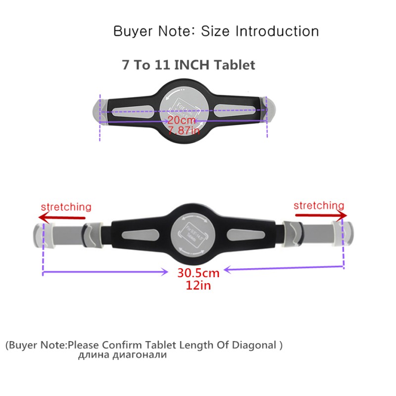 Tablet-Halterung für die Kopfstütze im Auto für  7-11 Zoll