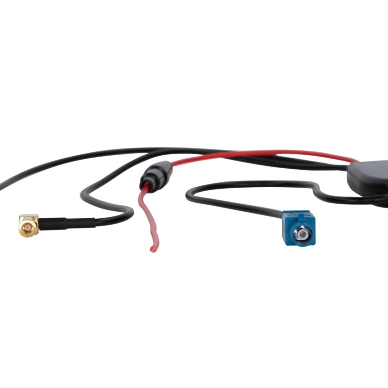 Antennensplitter AM/FM DAB+ Fakra(m)>DIN(m)/SMB(f)