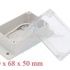 Kleine Elektronik Gehäuse Klar Kunststoff Gehäuse Wasserdicht 100 x 68 x 50 mm
