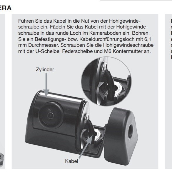 Zenec -RVC80MV Multiview Rückfahrkamera für PKWs und Reisemobile