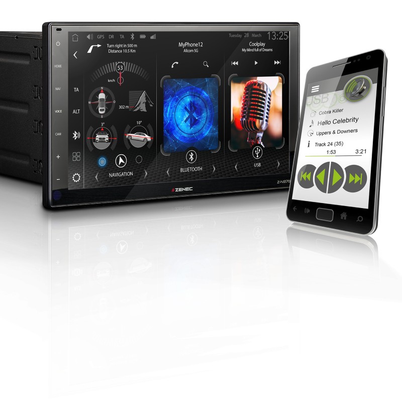 ZENEC Z-N976 2-DIN Infotainer mit wireless Apple CarPlay und Android Auto