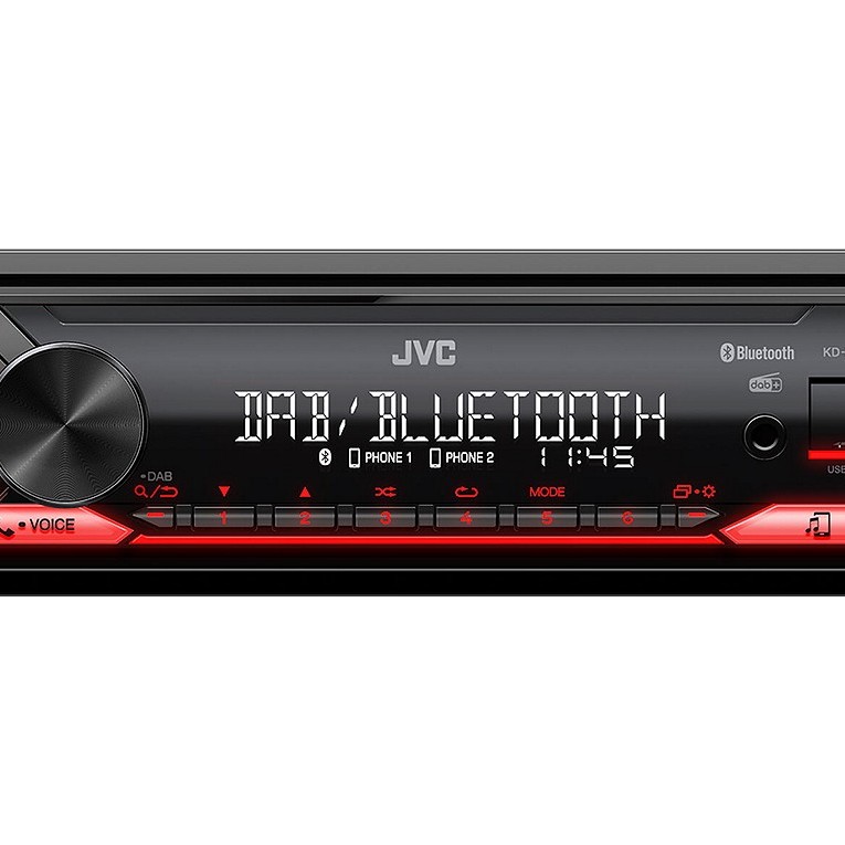 JVC KD-X282DBT-ANT  MP3-Autoradio mit DAB / Bluetooth / USB / AUX-IN