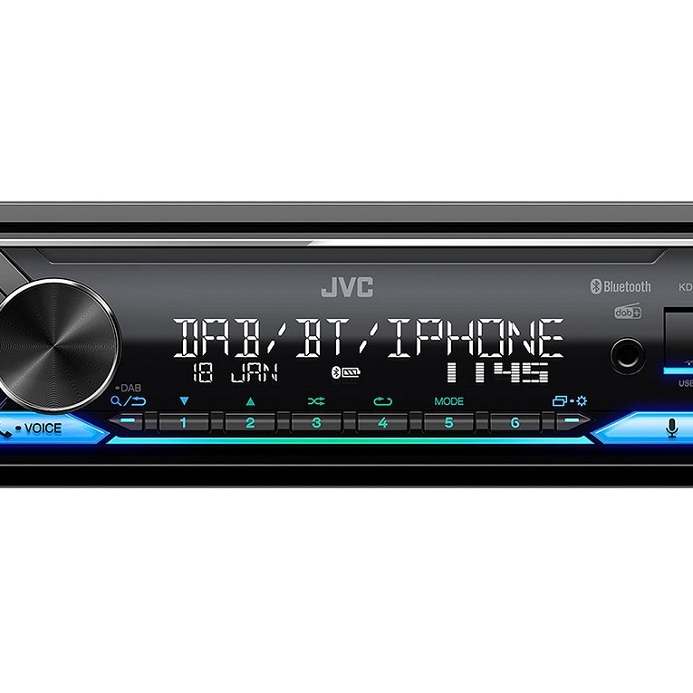 JVC KD-X482DBT-ANT MP3-Autoradio mit Bluetooth / DAB / USB / iPod / AUX-IN