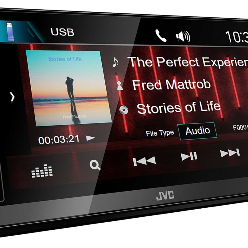 JVC KW-M785DBW - Doppel-DIN MP3-Autoradio mit Touchscreen / DAB / Bluetooth/ USB