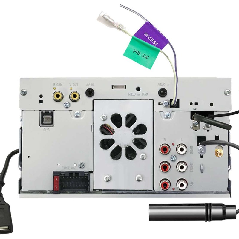 JVC KW-M785DBW - Doppel-DIN MP3-Autoradio mit Touchscreen / DAB / Bluetooth/ USB