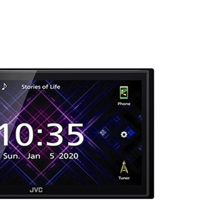 JVC KW-M785DBW - Doppel-DIN MP3-Autoradio mit Touchscreen / DAB / Bluetooth/ USB