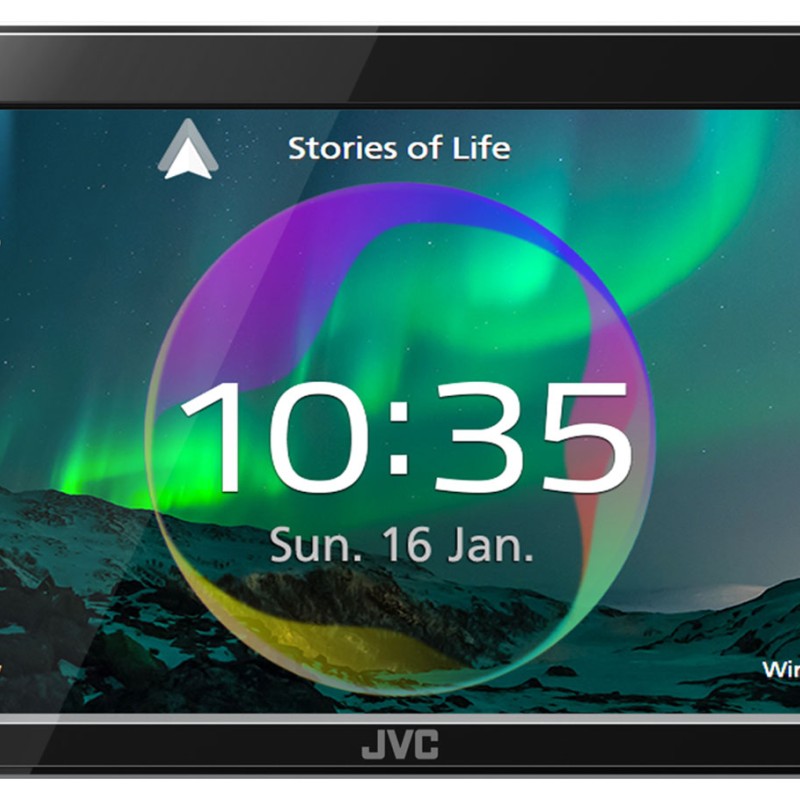 JVC KW-M875DBW - Doppel-DIN MP3-Autoradio mit Touchscreen / DAB/ Bluetooth/ USB