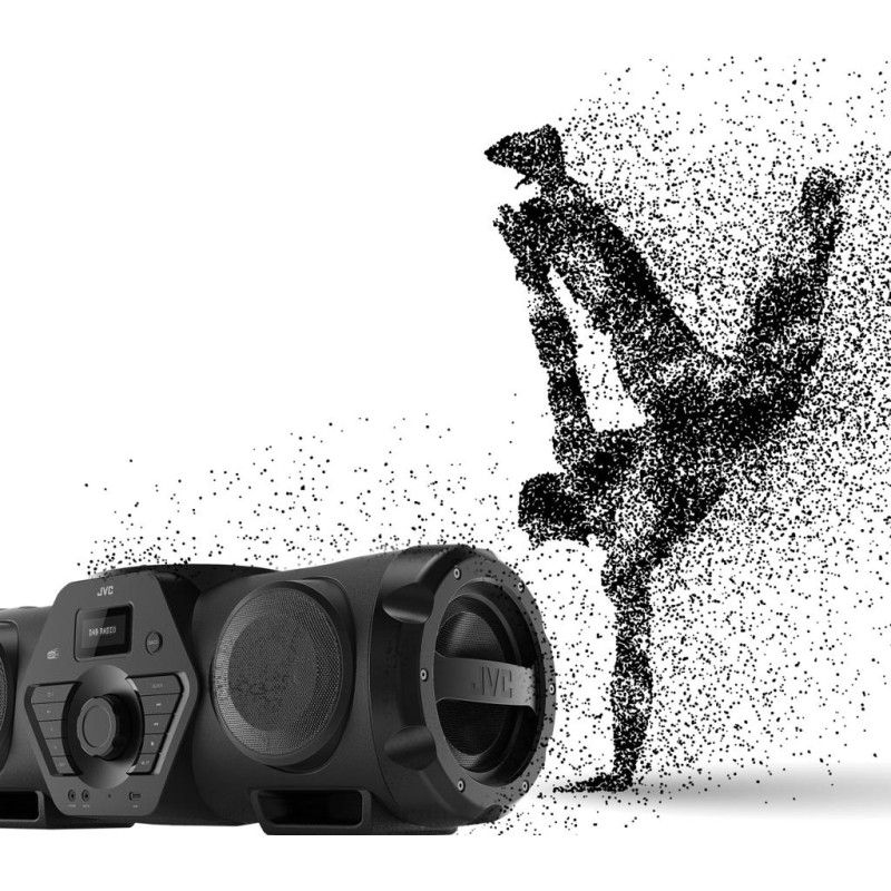 JVC RV-NB300DAB mit Bluetooth Audio-Streaming, Digitalradio DAB+, USB-Port