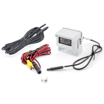 Rückfahrkamera, NTSC, weiss, Aufbau, gespiegelt/normal,mit 10m Anschlusskabels