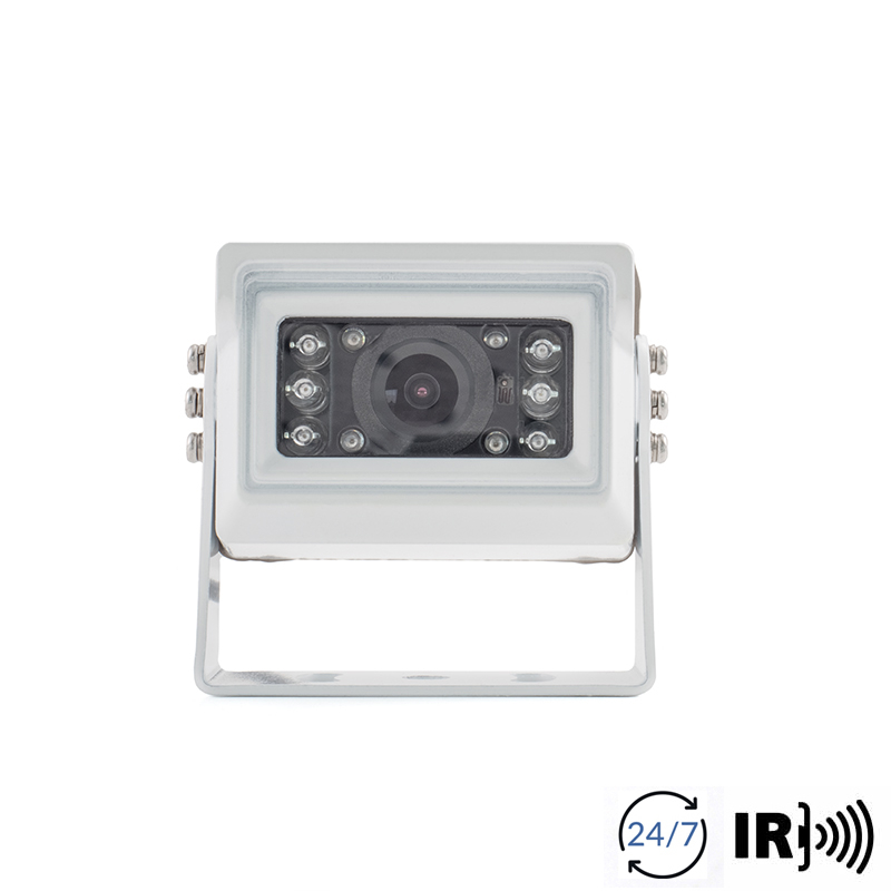 Rückfahrkamera, NTSC, weiss, Aufbau, gespiegelt/normal,mit 10m Anschlusskabels