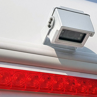 Rückfahrkamera, NTSC, weiss, Aufbau, gespiegelt/normal,mit 10m Anschlusskabels